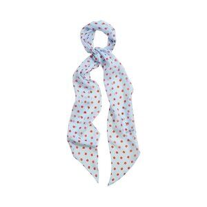 NWT Lost Pattern NYC Petal Veil Silk Chiffon Neck Scarf – Blue